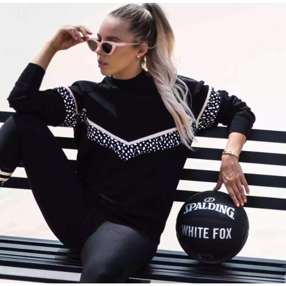 Sarah’s Day x White Fox Active All I Do Is Brunch Blackout Sweater Medium